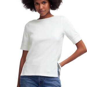 Madewell Elbow-Sleeve Boatneck Tee Size M